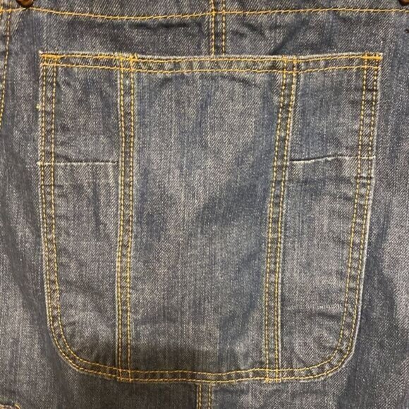 Denim Overall Shorts With Distressed Details & Lace Trim By Mistic Prysm S - Picture 4 of 8